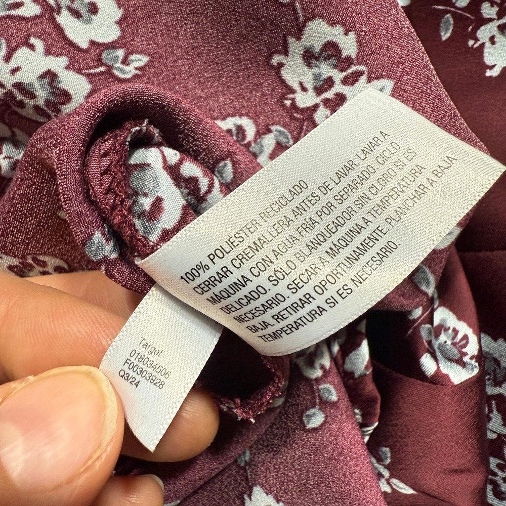 a new day Burgundy Floral Maxi Dress - Picture 15 of 15